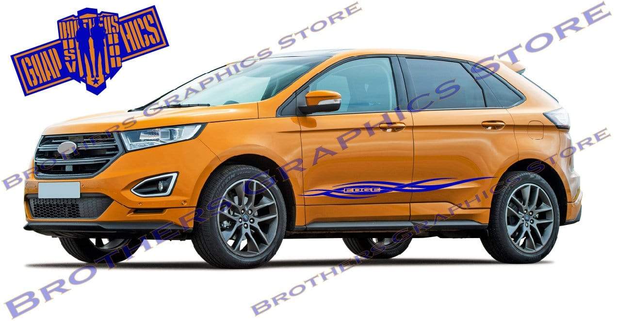 Premium Vinyl Stickers Compatible With Ford Edge Tribal Design BFF