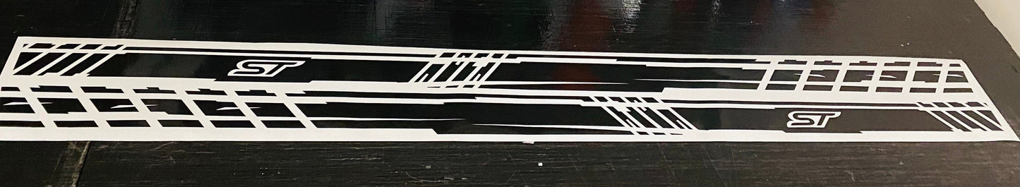 Vinyl Graphics Unique Design Decal Sticker Vinyl Side Racing Stripes for Ford Focus