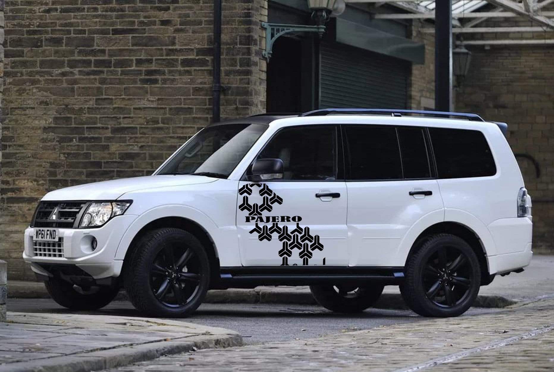 Premium Quality Stickers Compatible with Mitsubishi Pajero Style Name Design BFF Vinyl car stickers Automotive decals Custom car stickers