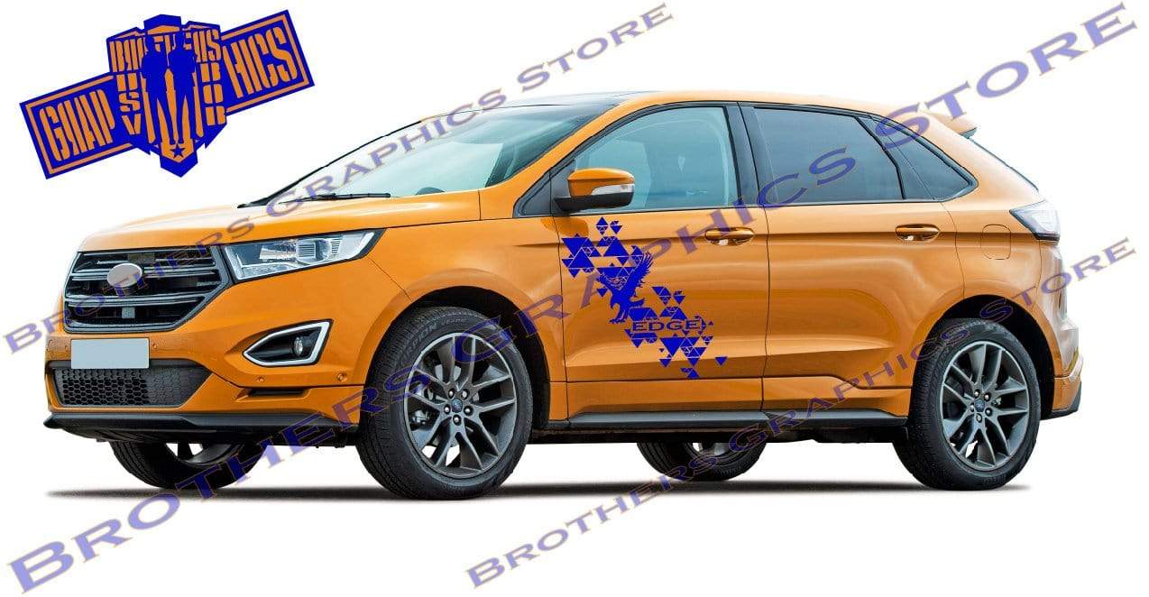 Premium Vinyl Decals Compatible With Ford Edge Style Eagle Design