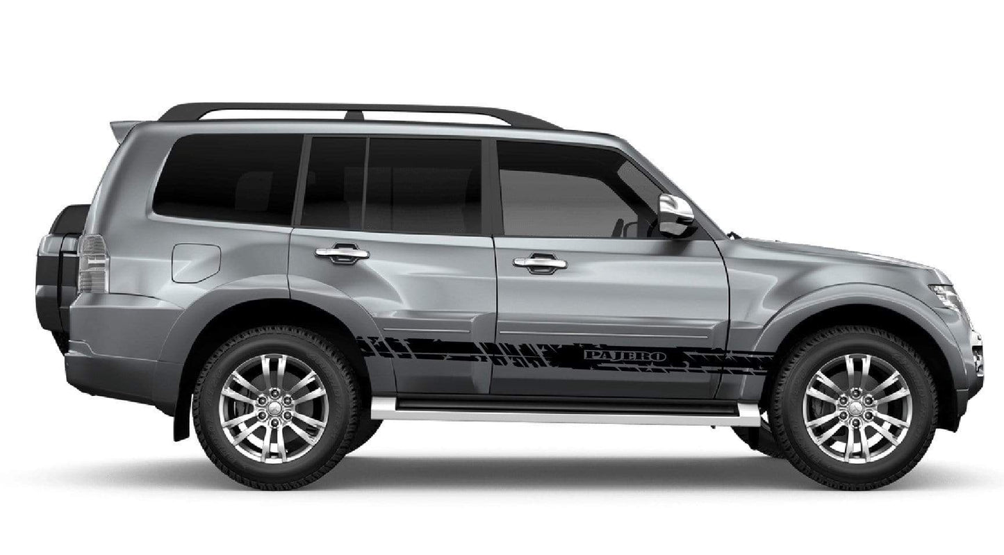 Premium Quality Stickers Compatible with Mitsubishi Pajero Stylish Name Design BFF