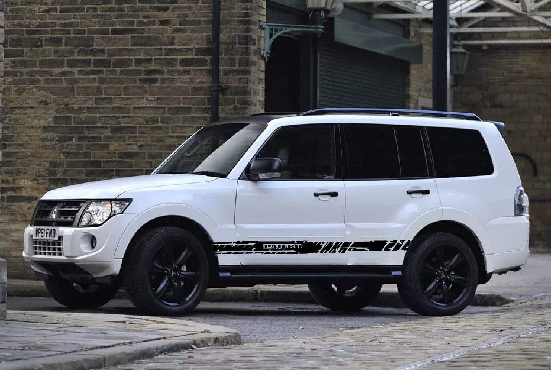 Premium Quality Stickers Compatible with Mitsubishi Pajero Stylish Name Design BFF