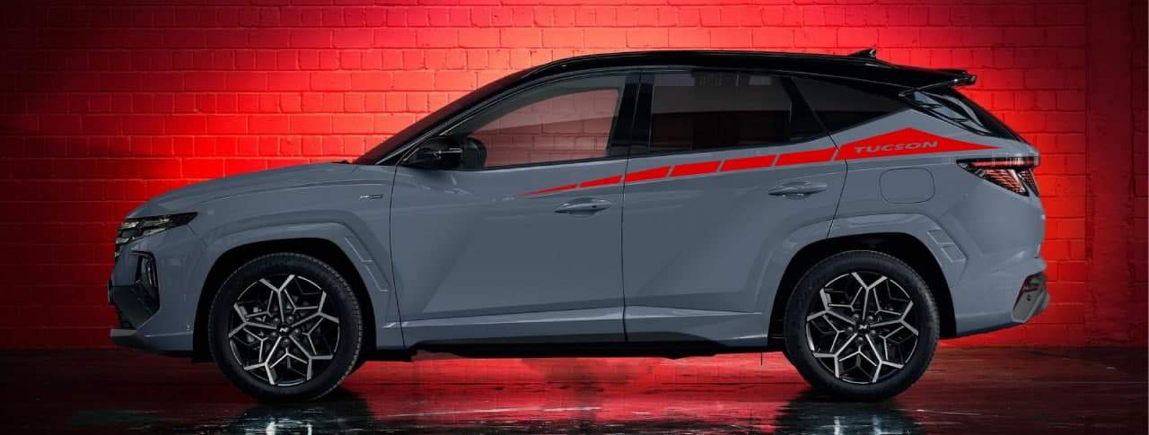 Vinyl Graphics Up Rear Design Vinyl sticker Compatible with for HYUNDAI TUCSON