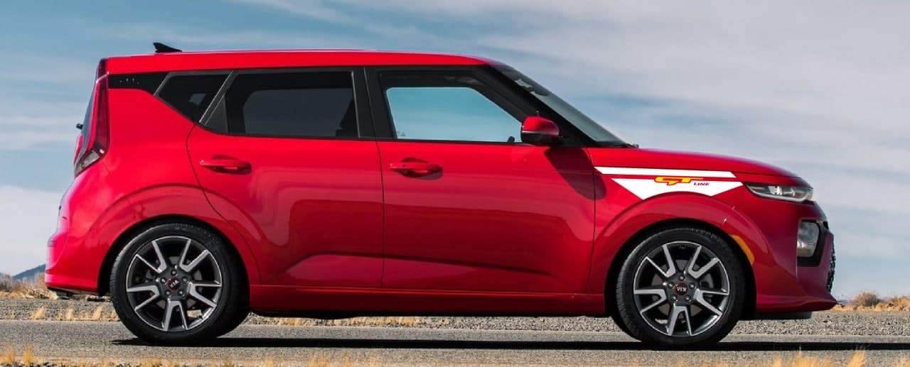 Vinyl Graphics Up Style Design Decal Sticker Vinyl Side Racing Stripes Compatible with Kia Soul