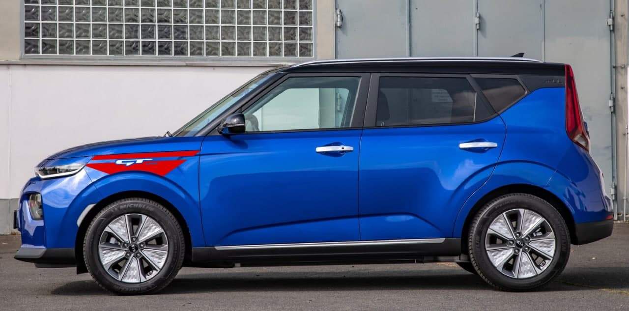 Vinyl Graphics Up Style Design Decal Sticker Vinyl Side Racing Stripes Compatible with Kia Soul