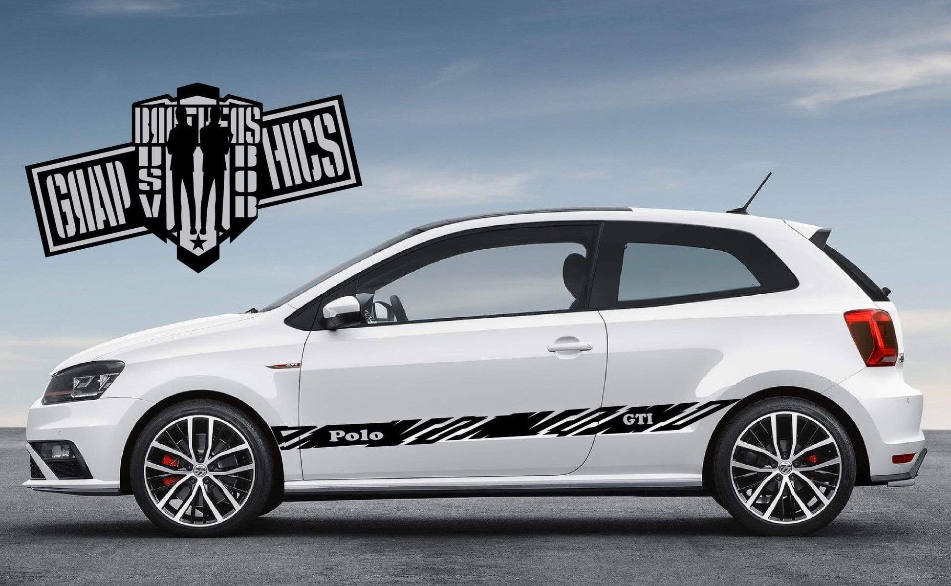 Vinyl Decal Racing Sticker Stripe For VW Polo 1994-2021 - Brothers-Graphics
