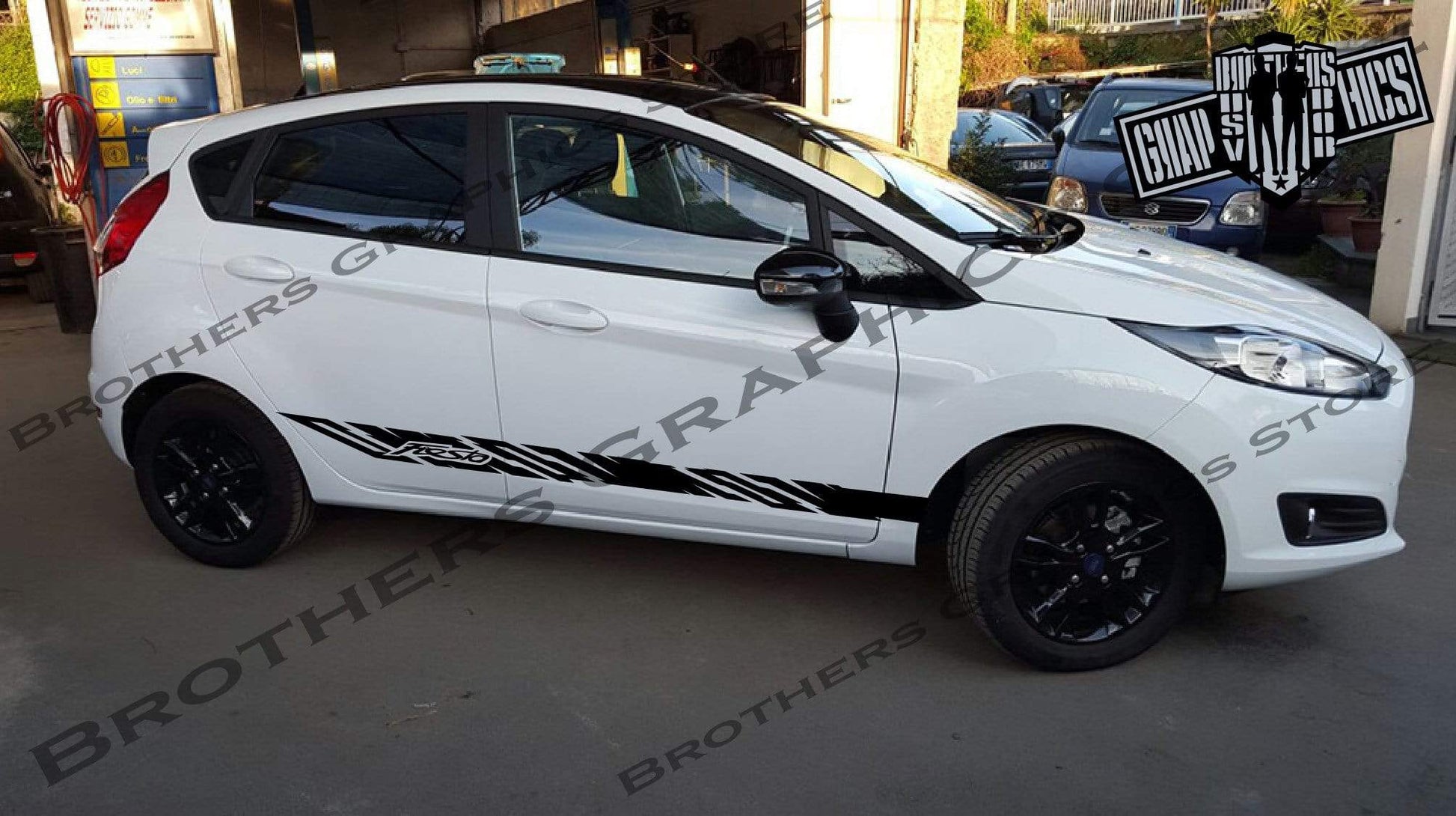Premium Vinyl Sticker Compatible with Ford Fiesta Decorative car decals Personalized Design, 
Vehicle Enhancement, 
Sticker Street Auto