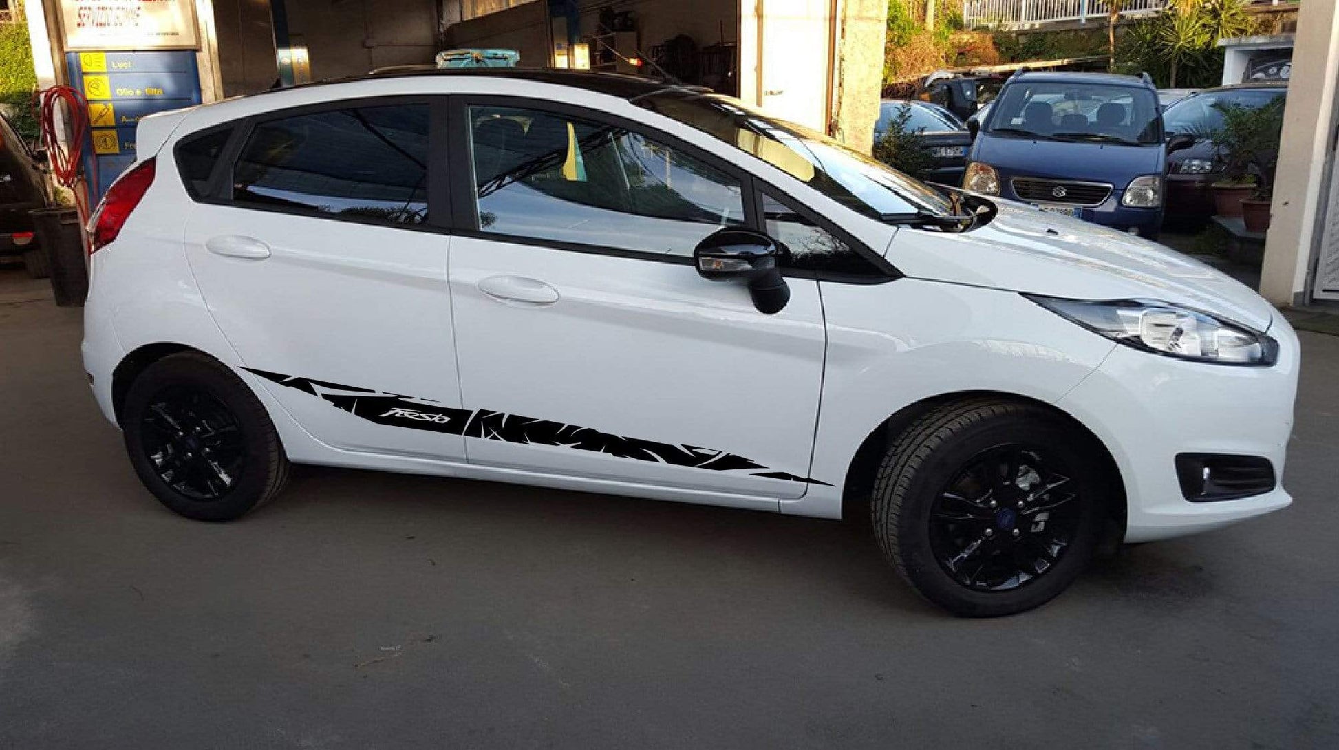 Premium Vinyl Sticker Compatible with Ford Fiesta Sticker Street Auto Stylish Exclusive Easy Application