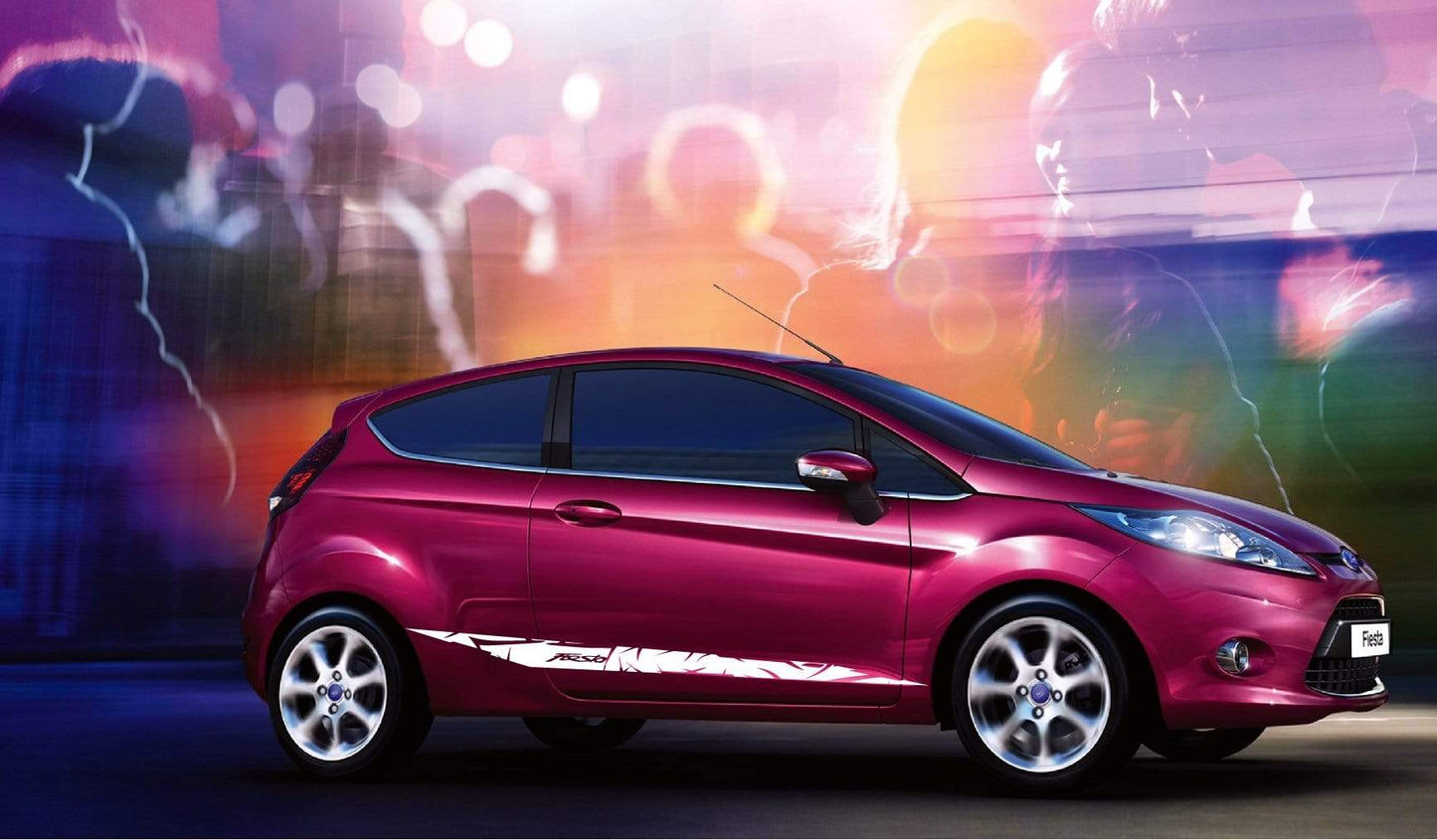 Premium Vinyl Sticker Compatible with Ford Fiesta Sticker Street Auto Stylish Exclusive Easy Application