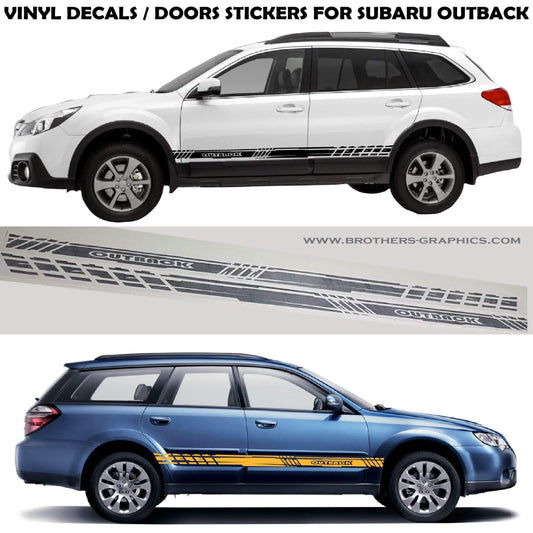 Premium Vinyl Stickers Compatible with Subaru Outback Unique Design BFF