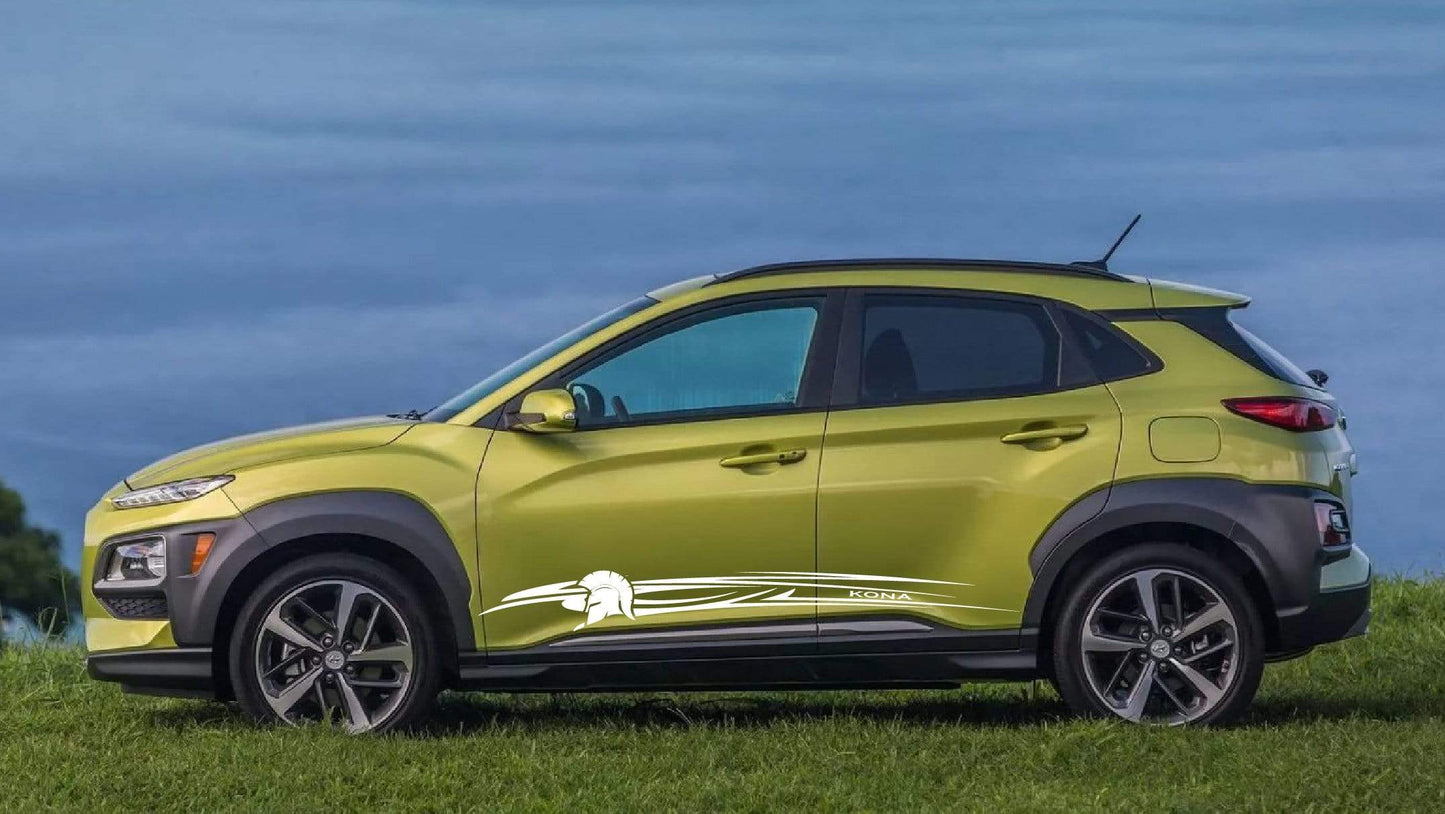 Premium Vinyl Sticker Compatible with Hyundai Kona New Tribal design