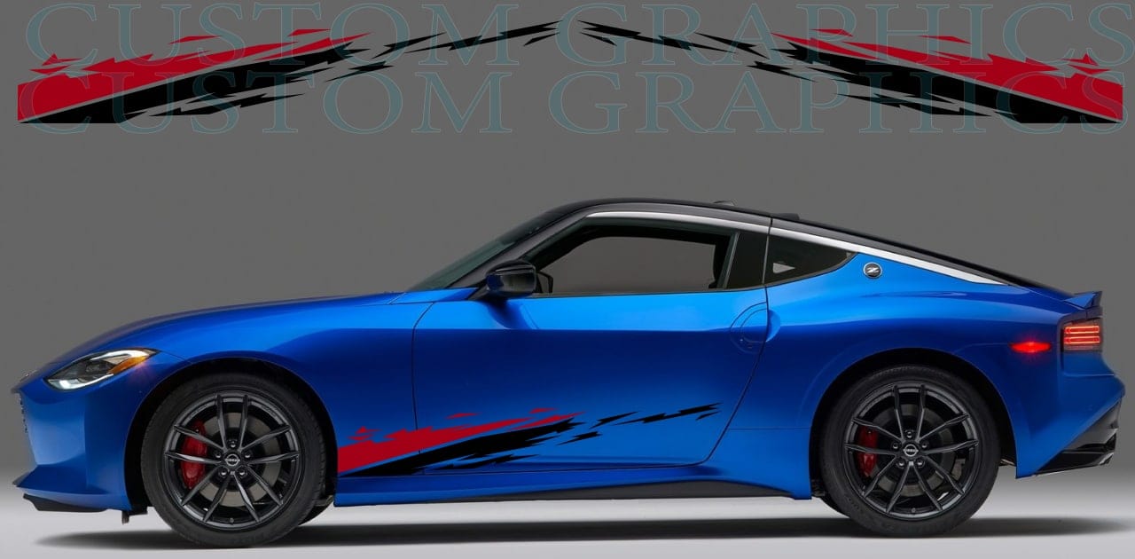 Vinyl Graphics Vinyl Stripes Compatible With Nissan Z Sticker Decals Flame Design