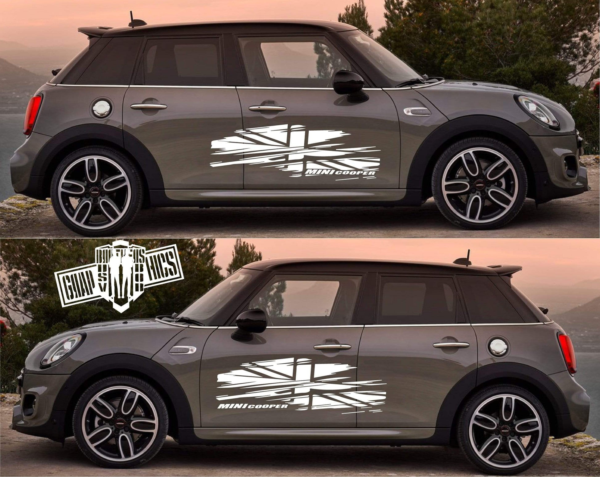 Premium Quality Vinyl Sticker fit Mini Cooper Vinyl car stickers Automotive decals Clubman, John Cooper, Countryman