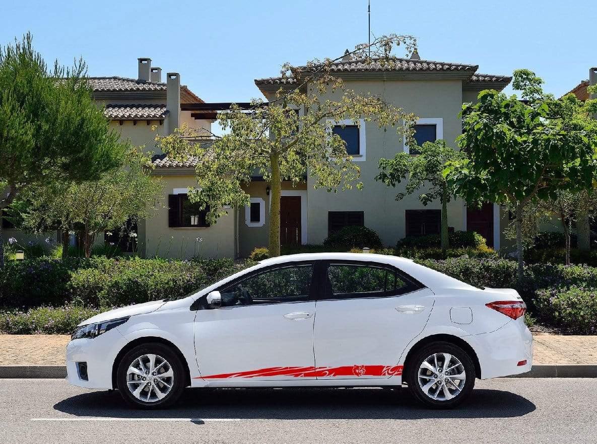 Vinyl Graphics Wolf Graphic Gift Corolla Racing Stripes for Toyota Corolla car stickers decals