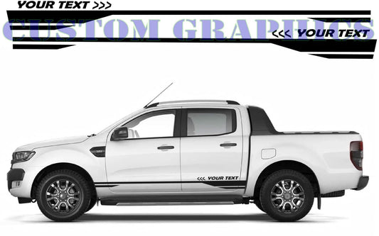 Vinyl Graphics YOUR TEXT lINE graphic universal sticker decal Kit for Car Any Vehicle | UNIVERSAL STICKERS